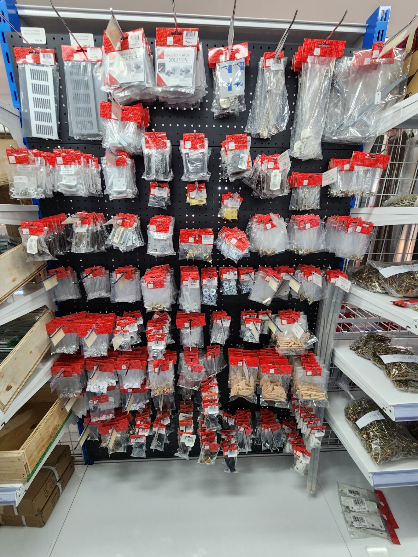 Selection of screws and fasteners
